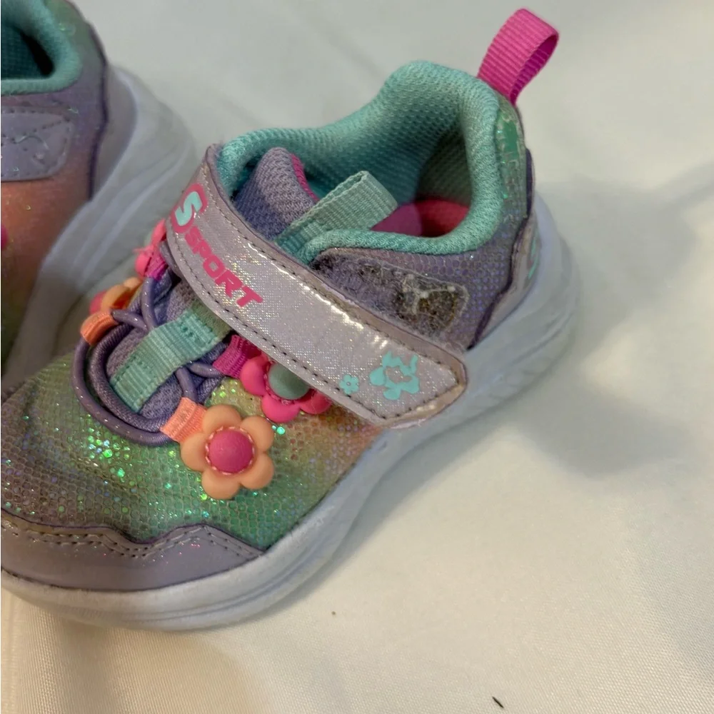 S Sport by Skechers Toddler Girls Clair‎ Fashion School Sneakers Lavender Size 5